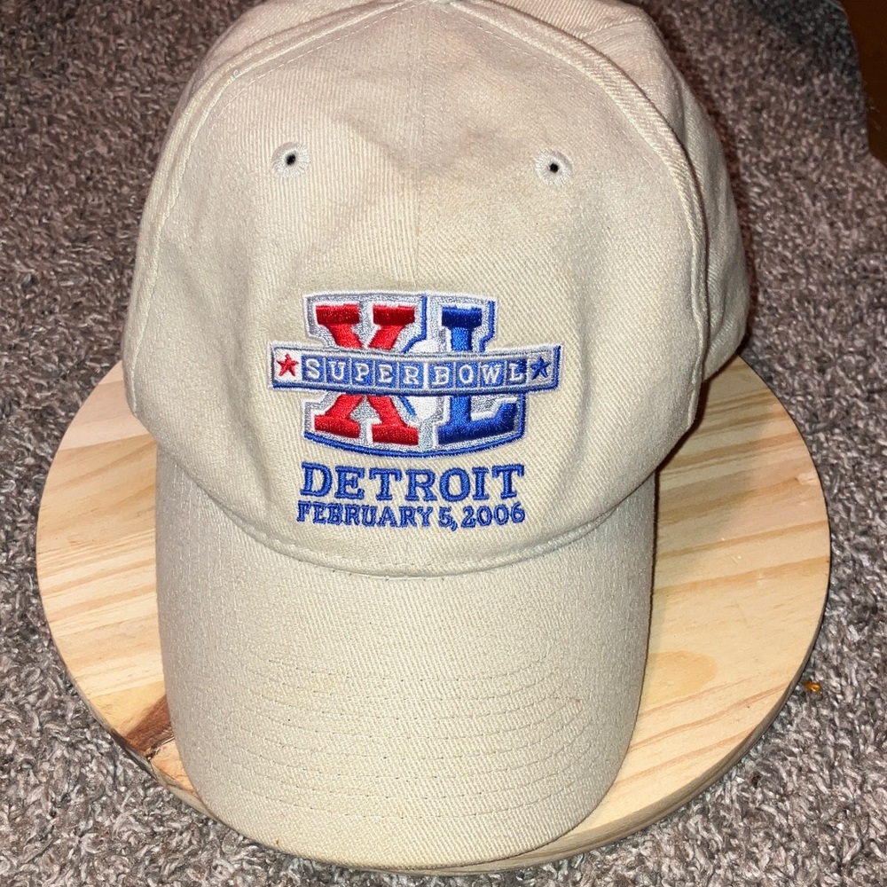 NFL Super Bowl XL Detroit Beige Hat February 5, 2006